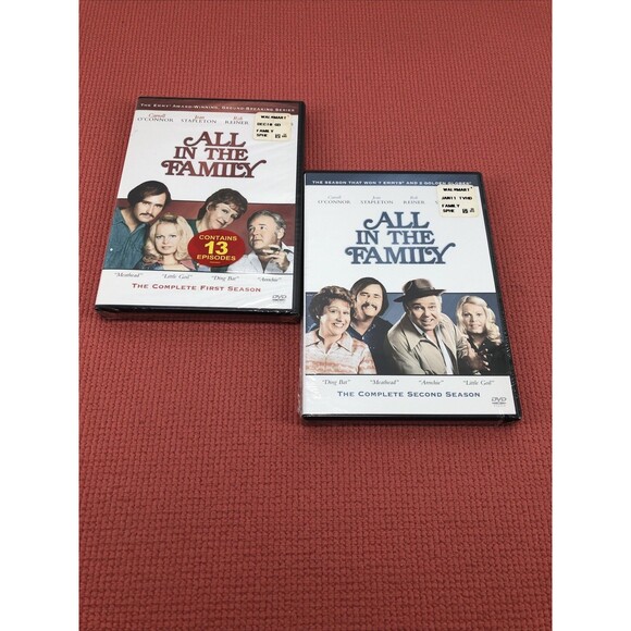 All In The Family DVDs Complete Seasons 1 And 2 Sealed Boxes Archie Bunker - Picture 1 of 8